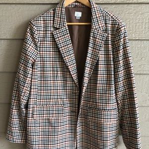 Fall Season checkered plaid blazer made by A New Day - size XXL